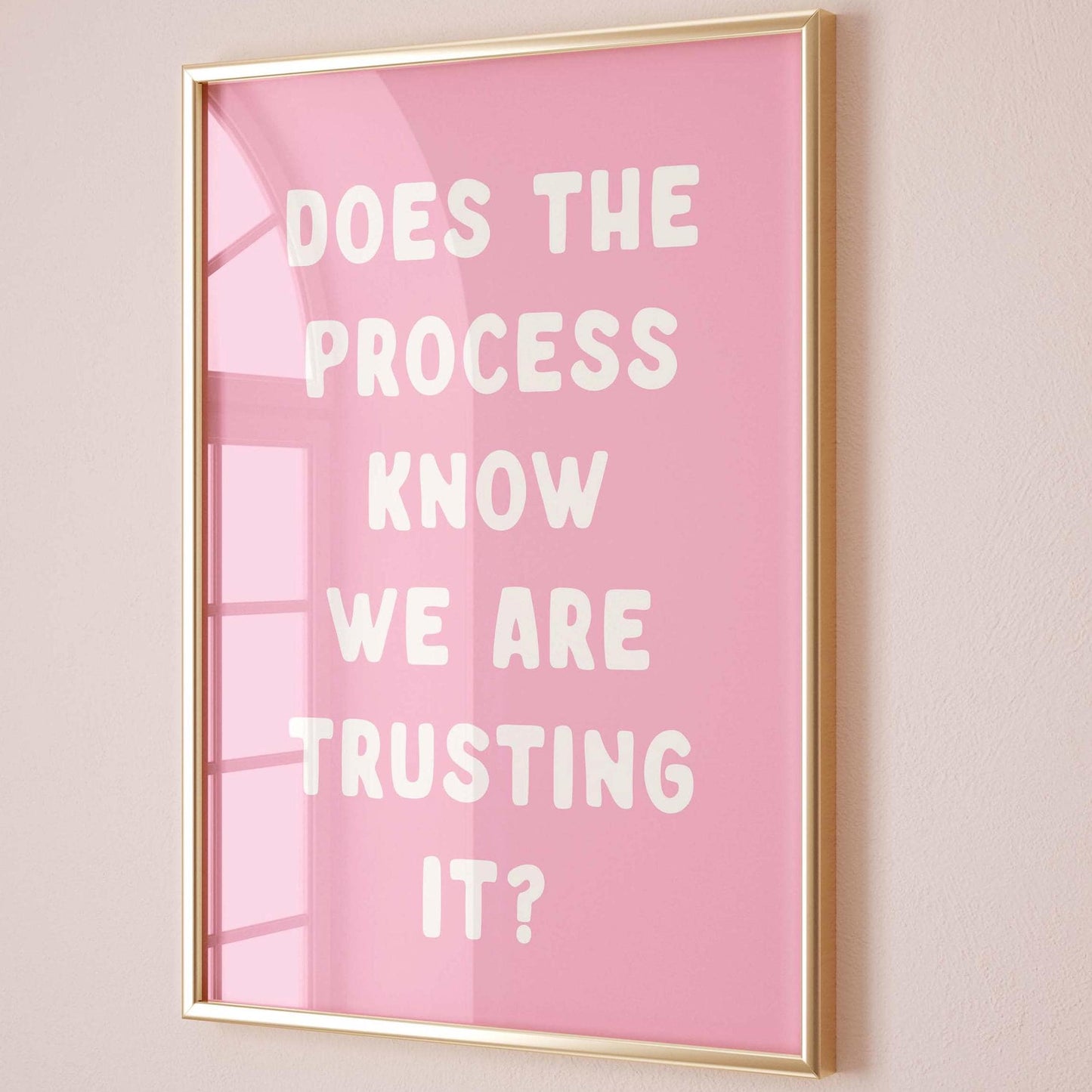 Does The Process Know We Are Trusting It Art Print