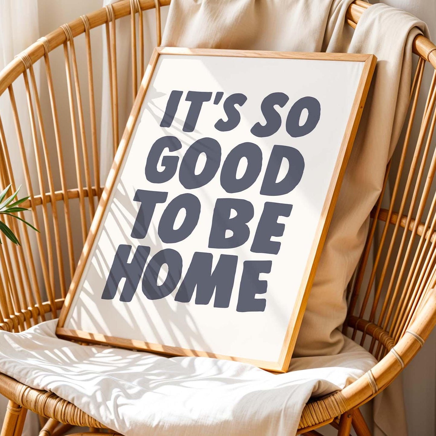 its so good to be home wall print