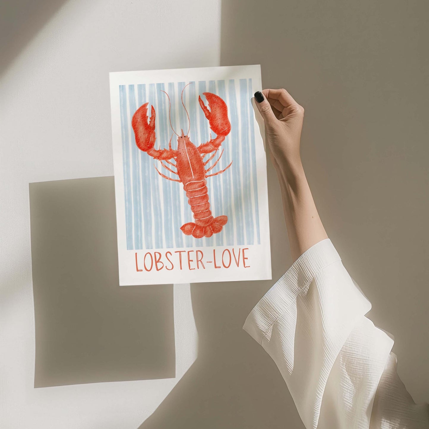 Lobster love art print