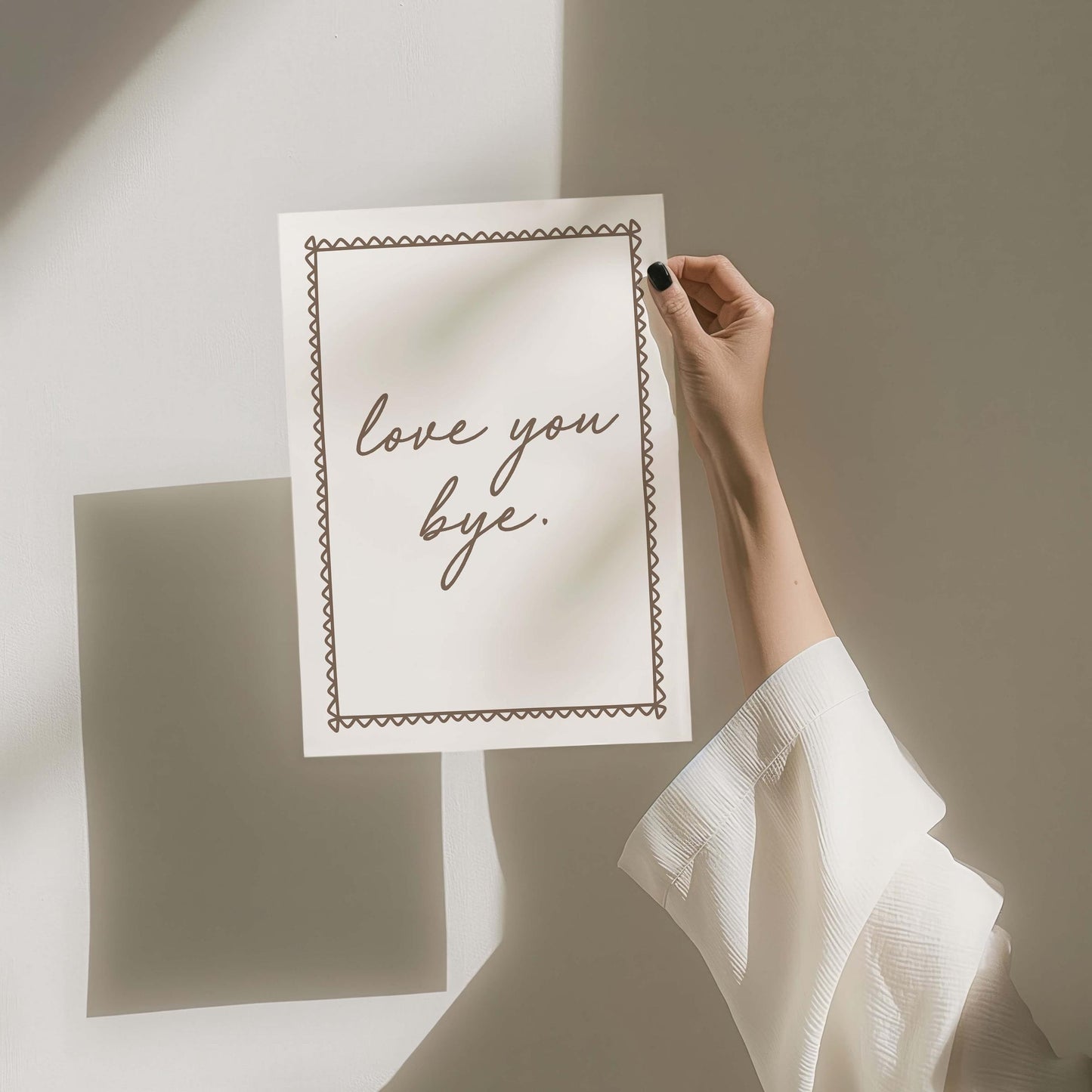 Love You Bye Wall Print