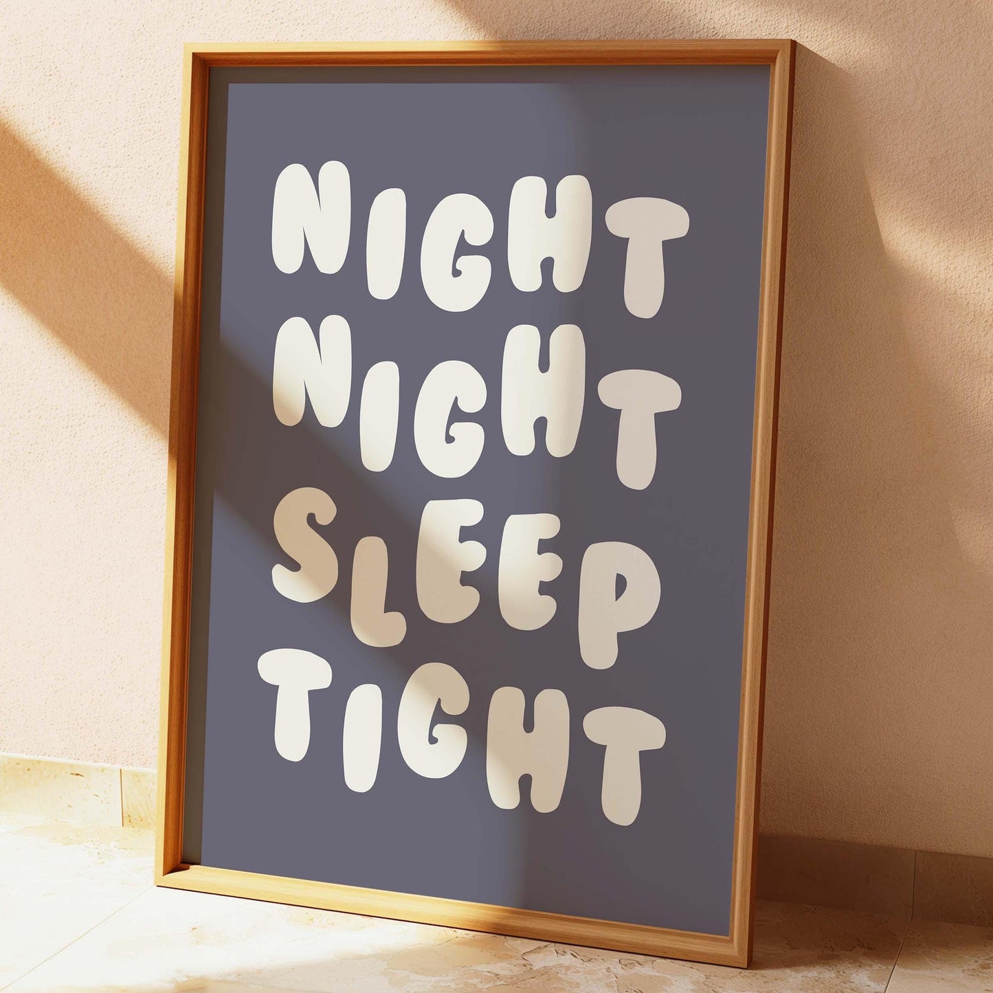 Night Night Sleep Tight Wall Print
