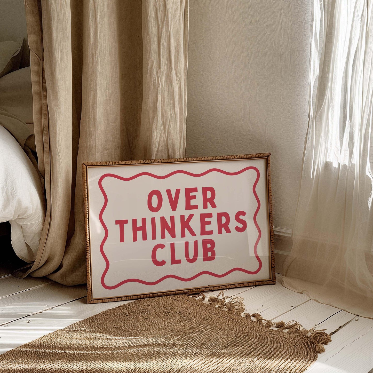 Overthinkers Club Wall Art Print