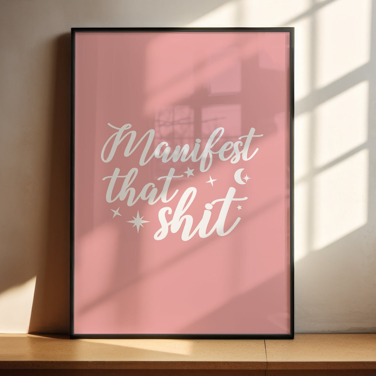 Manifest That Shit Wall Print, Unframed Card Art Print