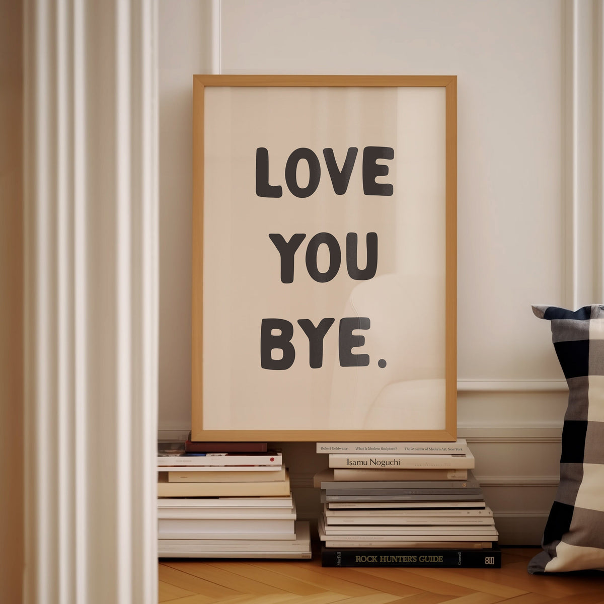 love you bye wall print
