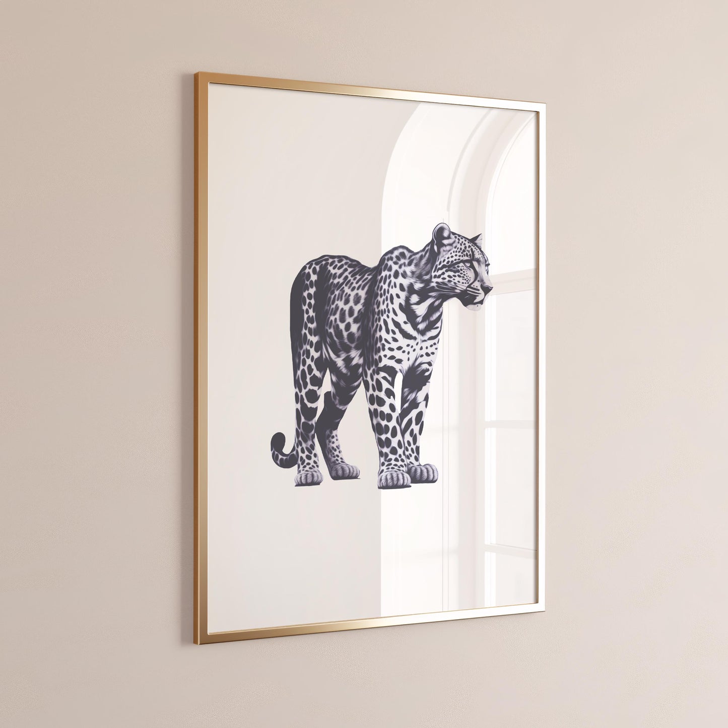 black and white wall print