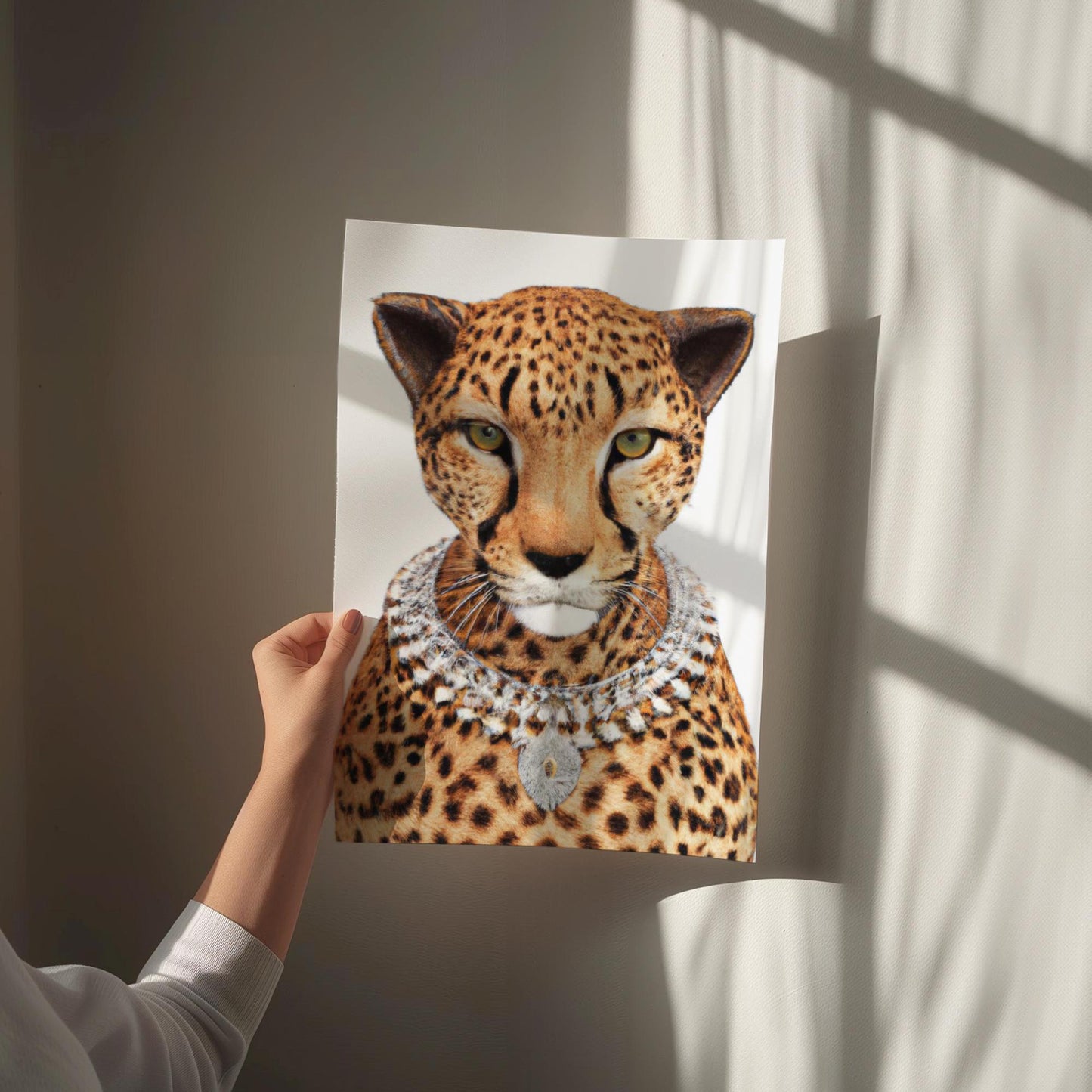 cheetah card art print