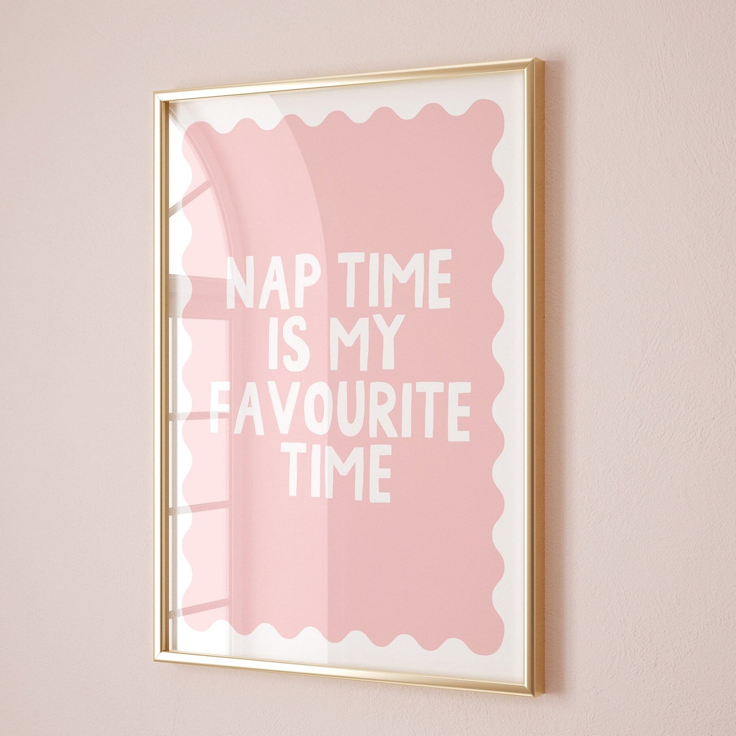 nap time is my favourite time wall print