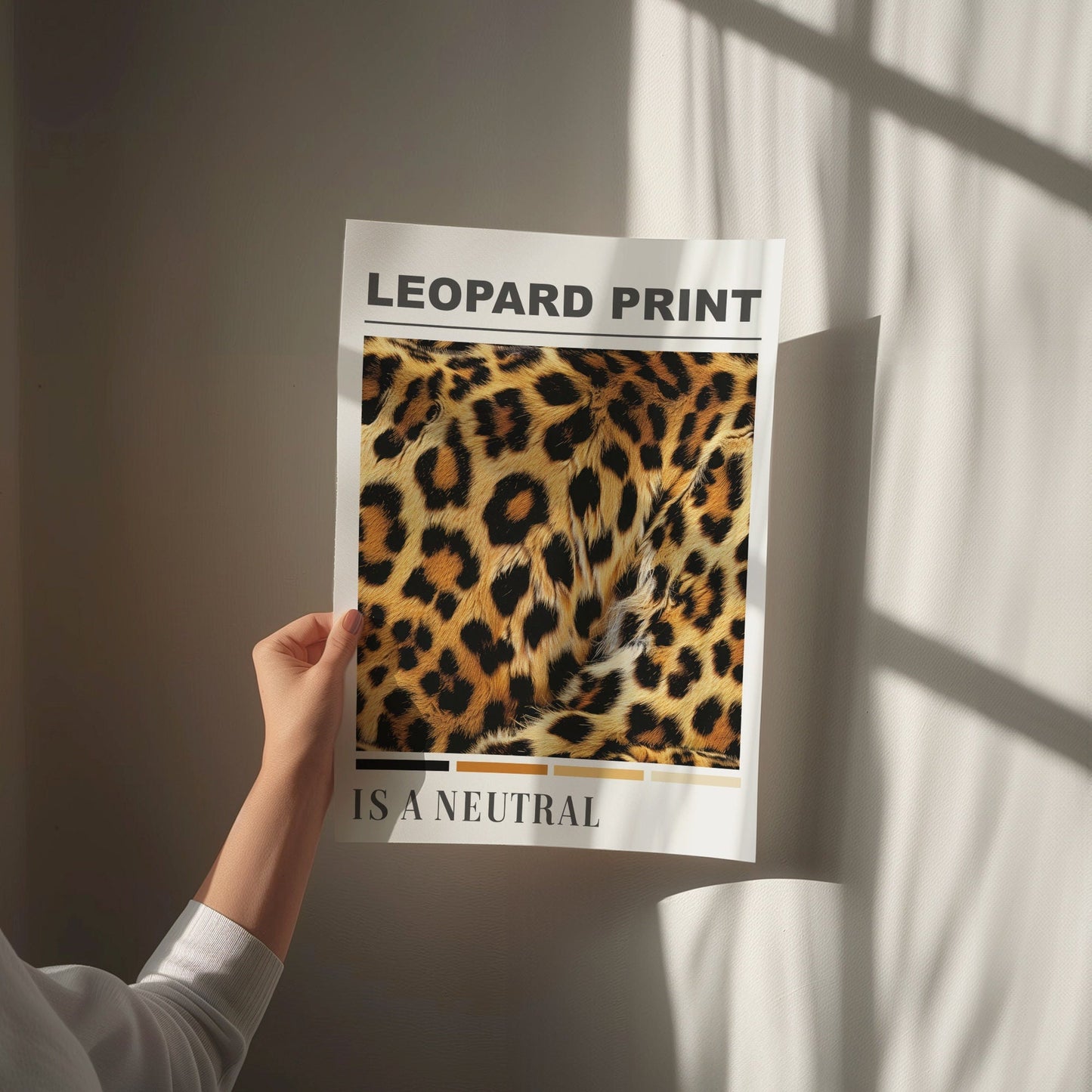 leopard print is a neutral wall print