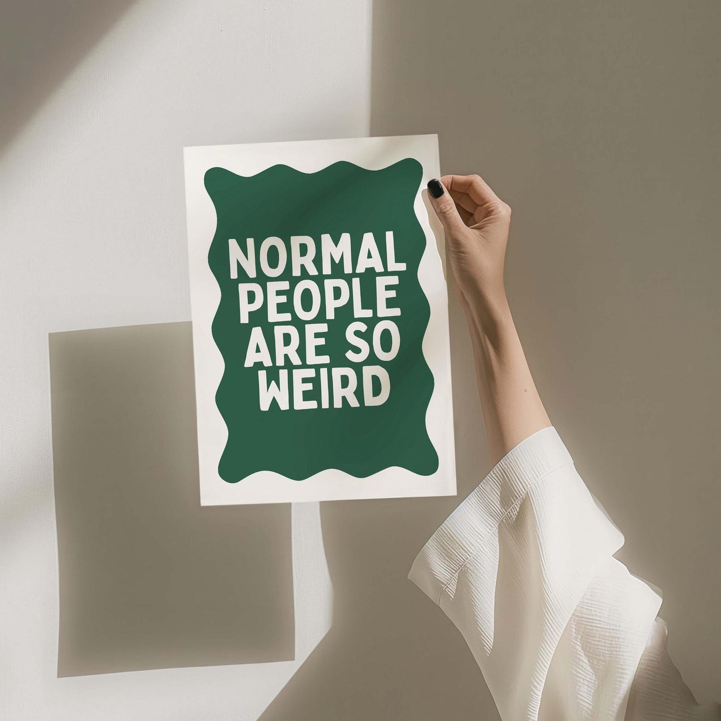 Normal People Are So Weird Art Print