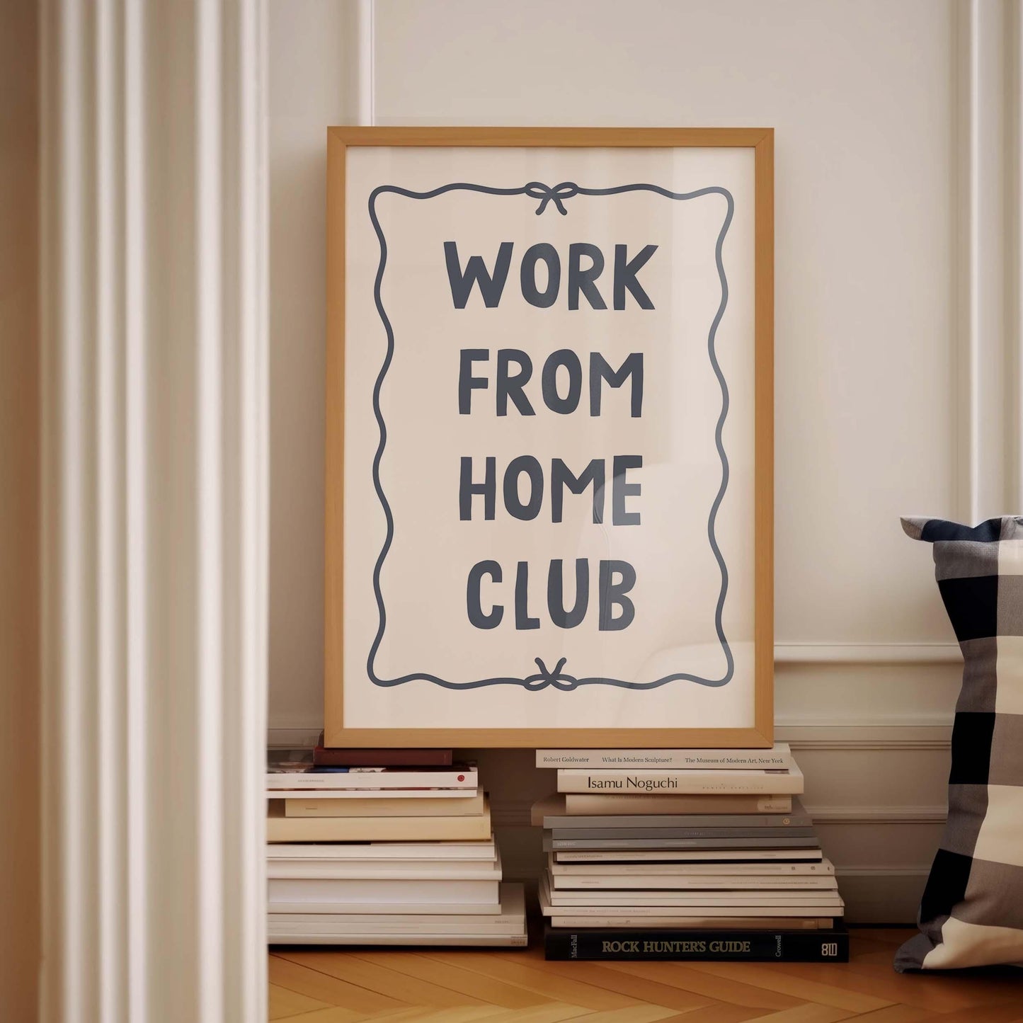 Work From Home Club Wall Print