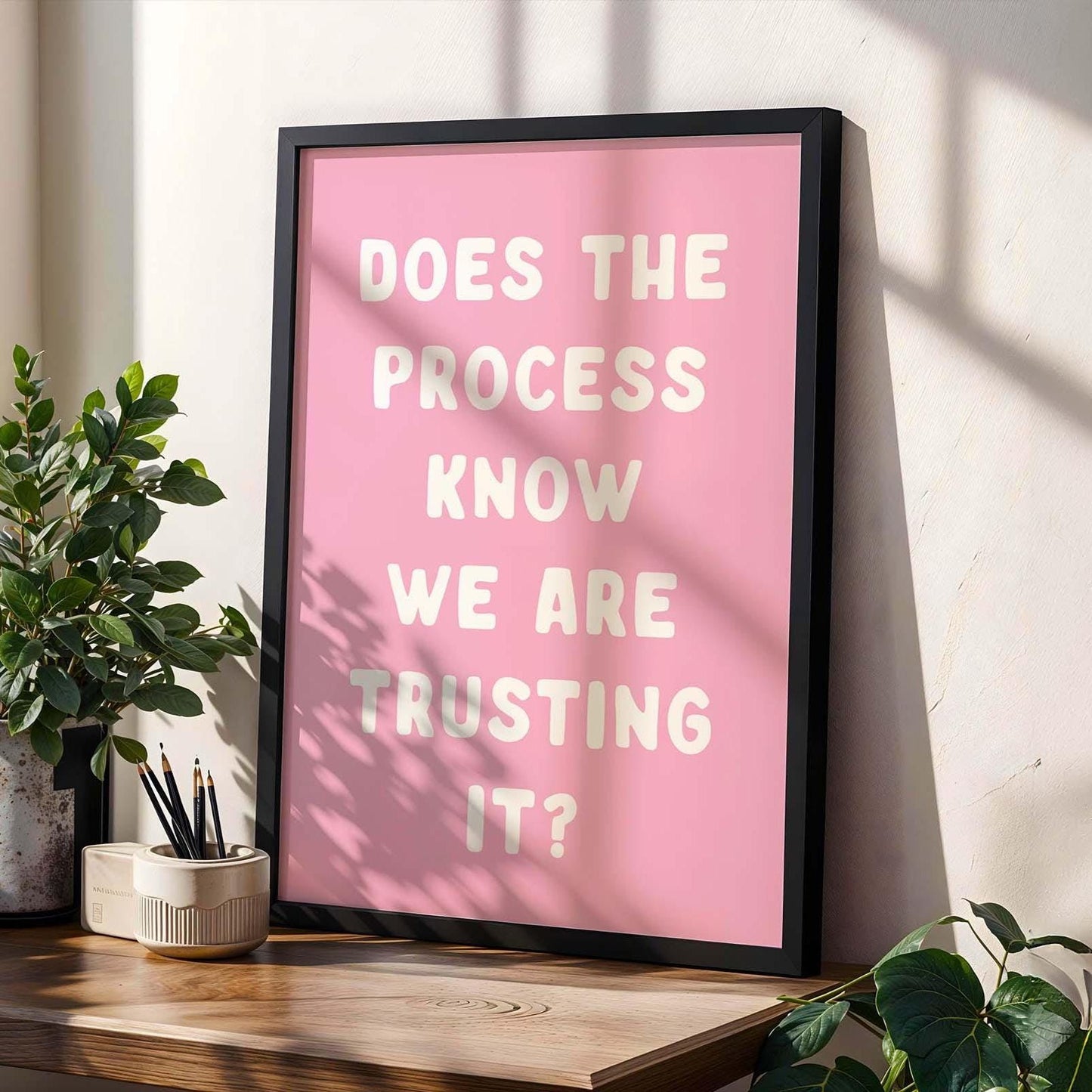 Does The Process Know We Are Trusting It Art Print