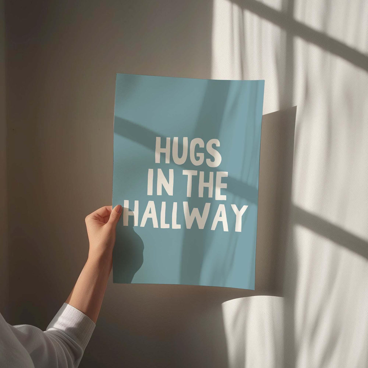 Hugs In The Hallway Wall Art Print