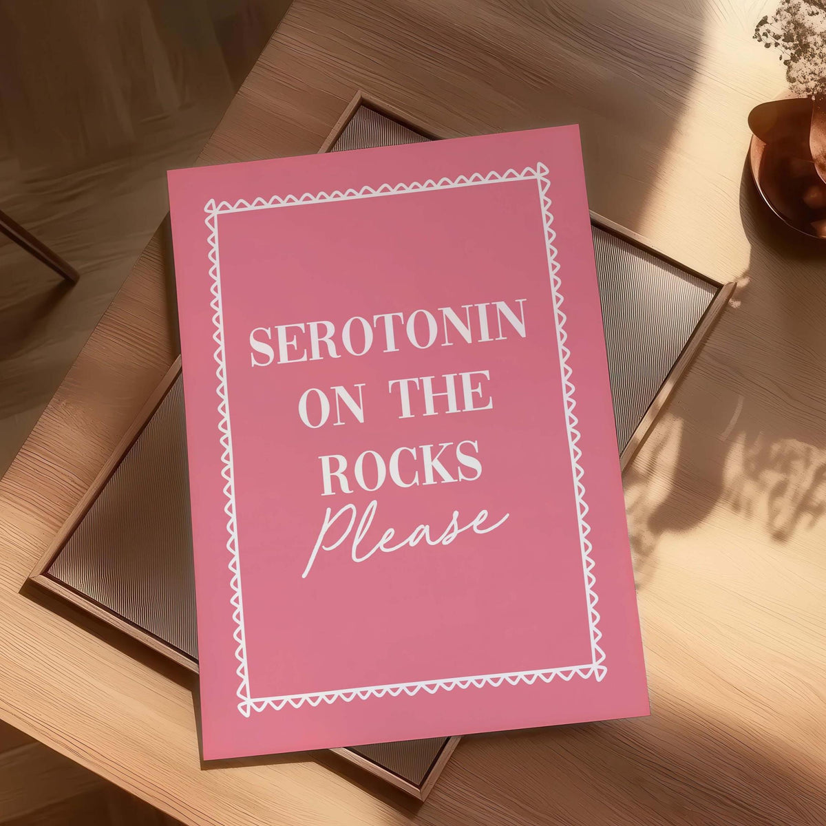 Serotonin On The Rocks Art Print