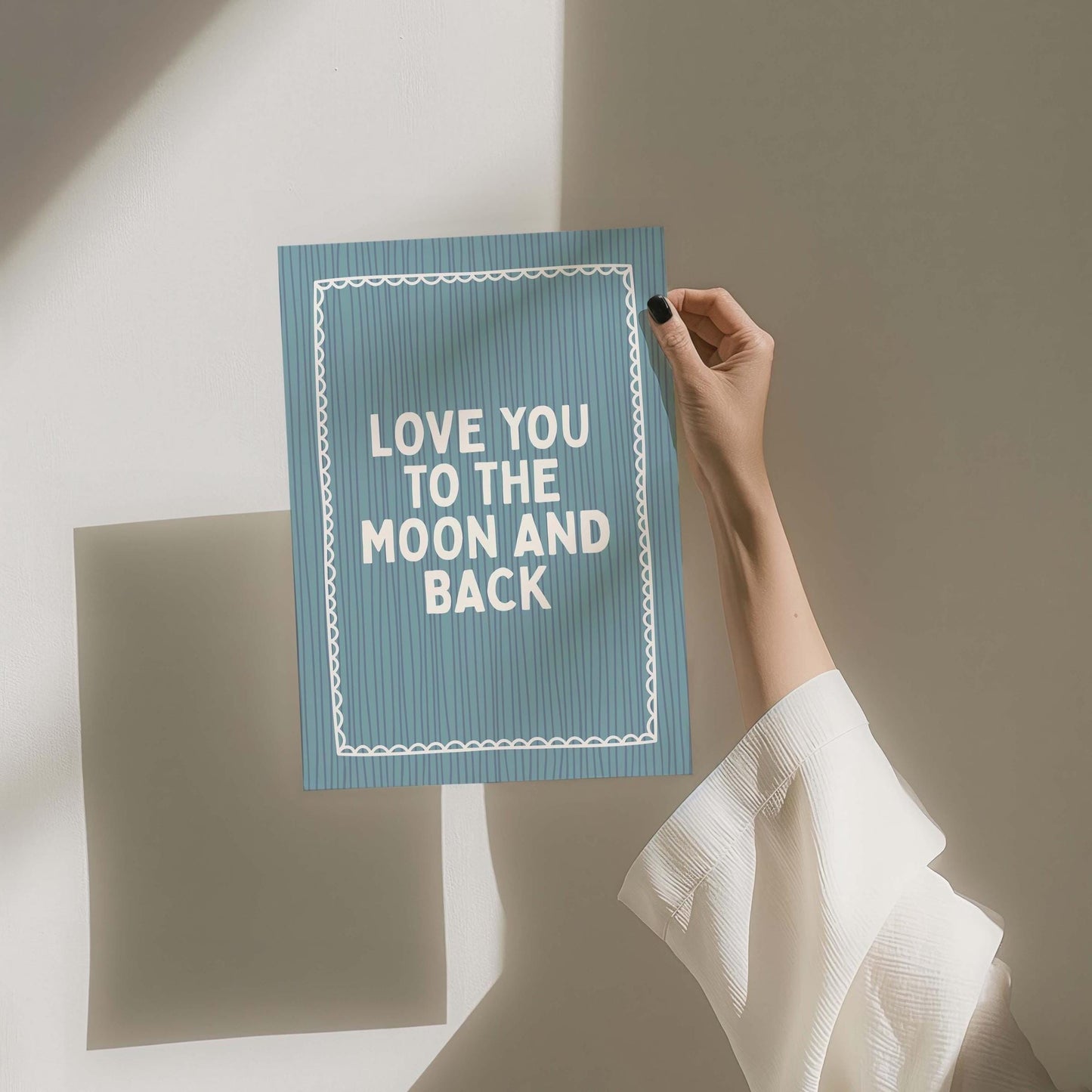 Love You To The Moon And Back Art Print