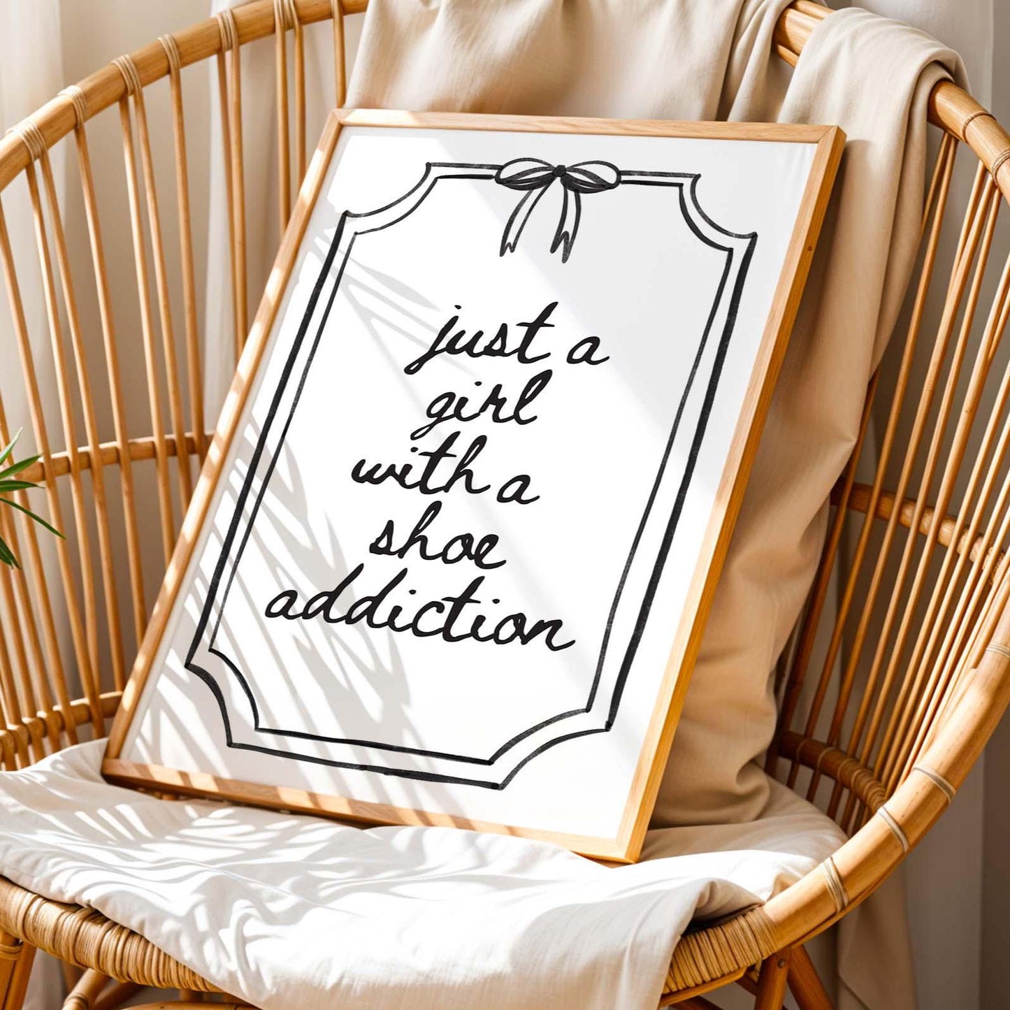 Just A Girl With A Shoe Addiction Art Print