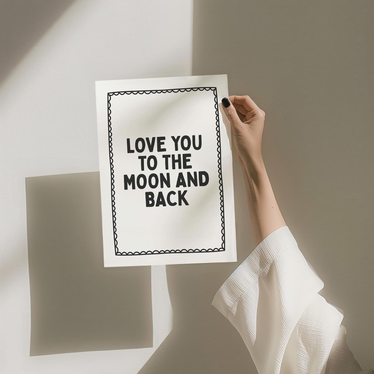 Love You To The Moon And Back Art Print