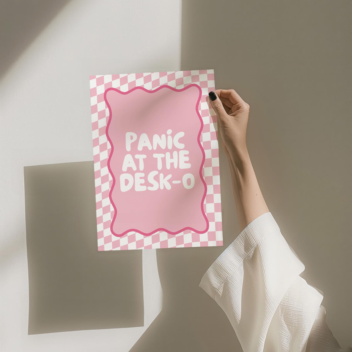 Panic At The Desk-O Art Print