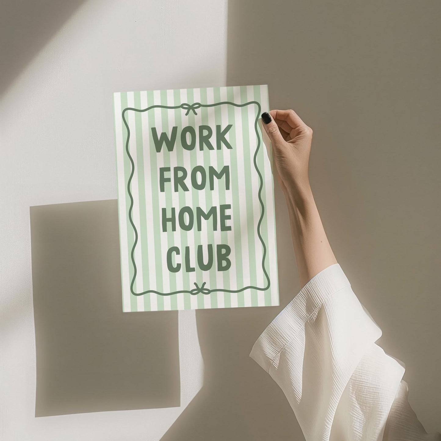 Work From Home Club Art Print