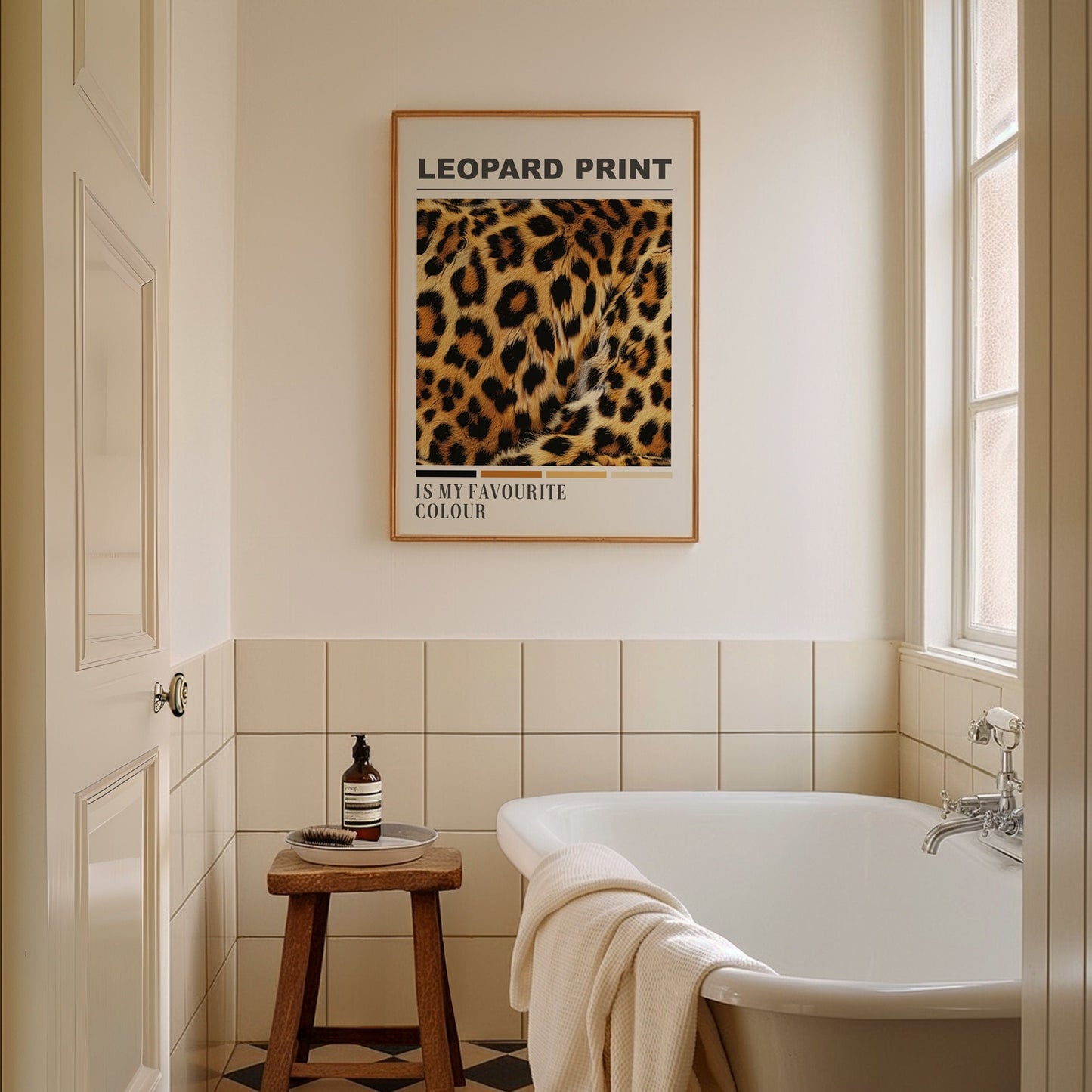 leopard print is my favourite colour wall print