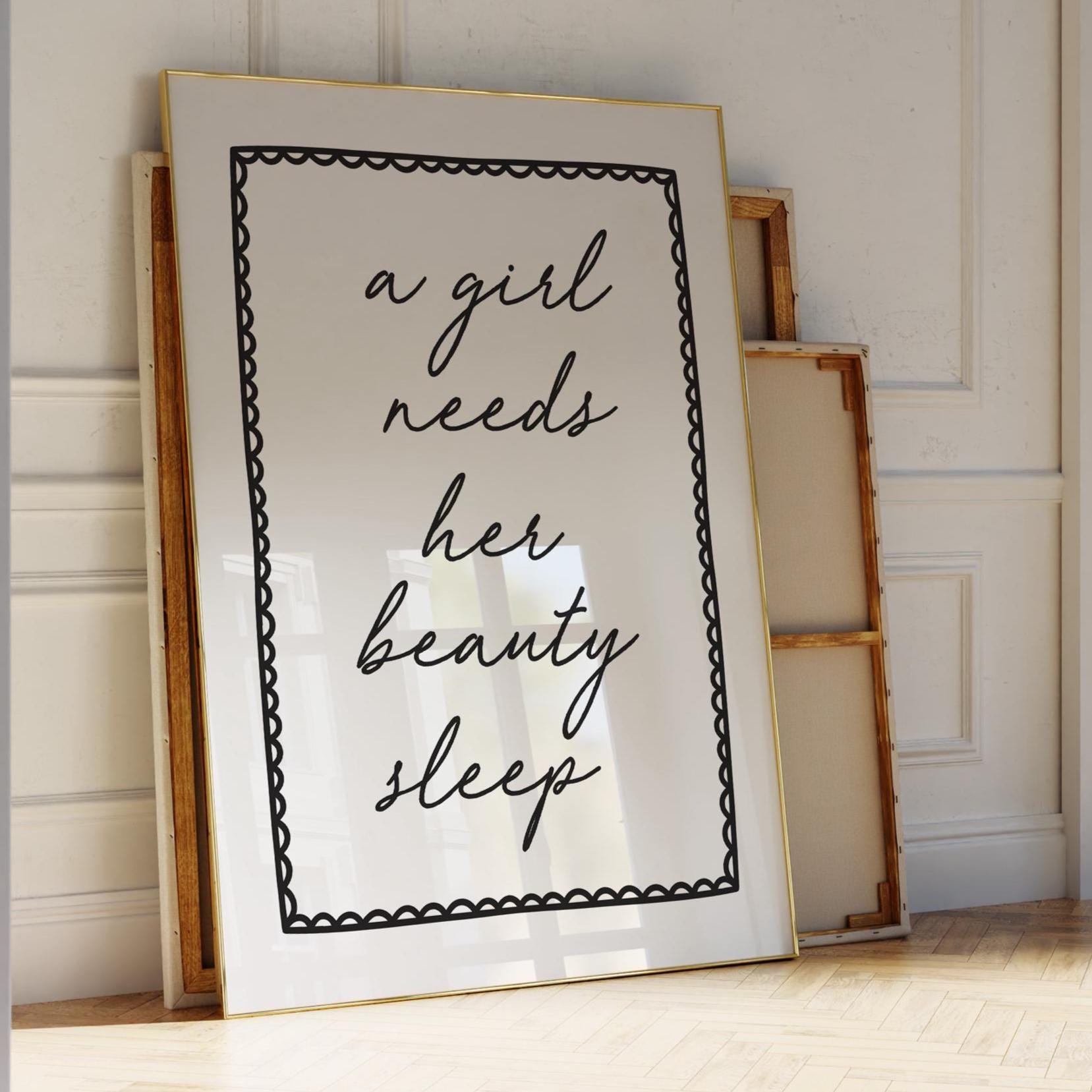 A Girl Needs Her Beauty Sleep Art Print