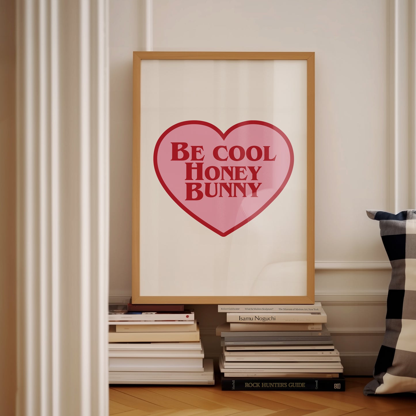 Be Cool Honey Bunny Wall Print