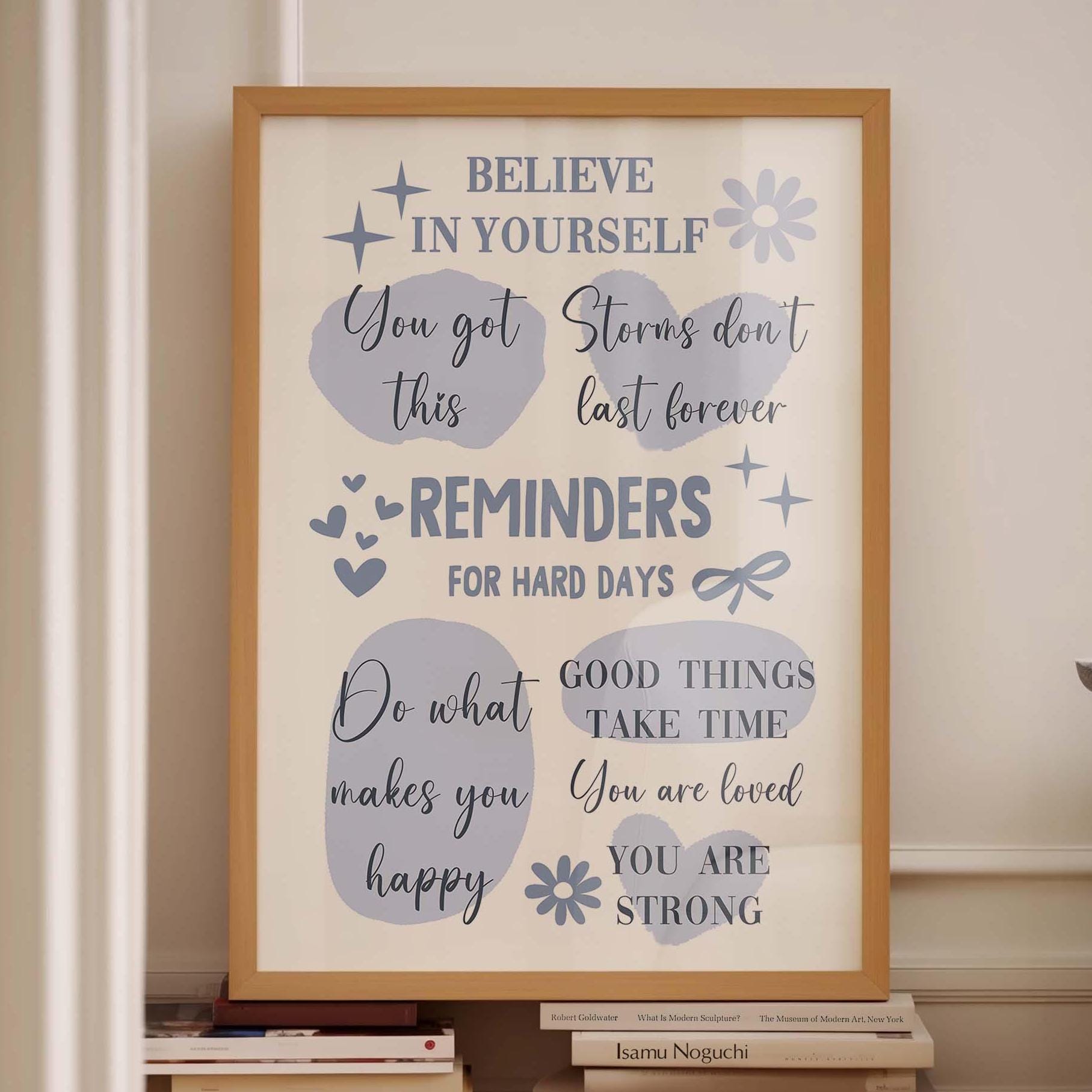 Daily Affirmations Wall Art Print