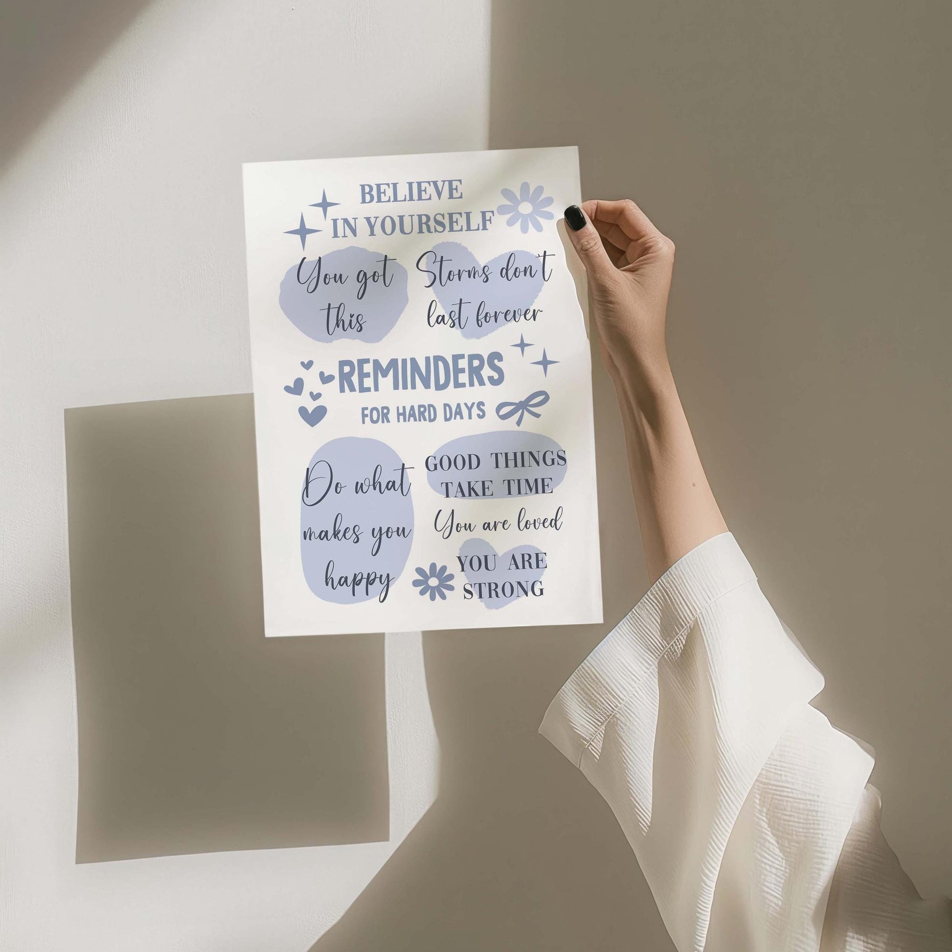 Daily Affirmations Wall Art Print