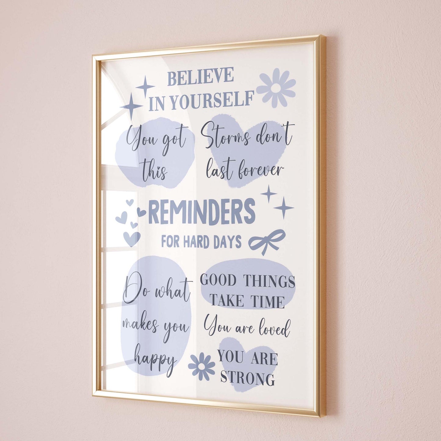 Daily Affirmations Wall Art Print