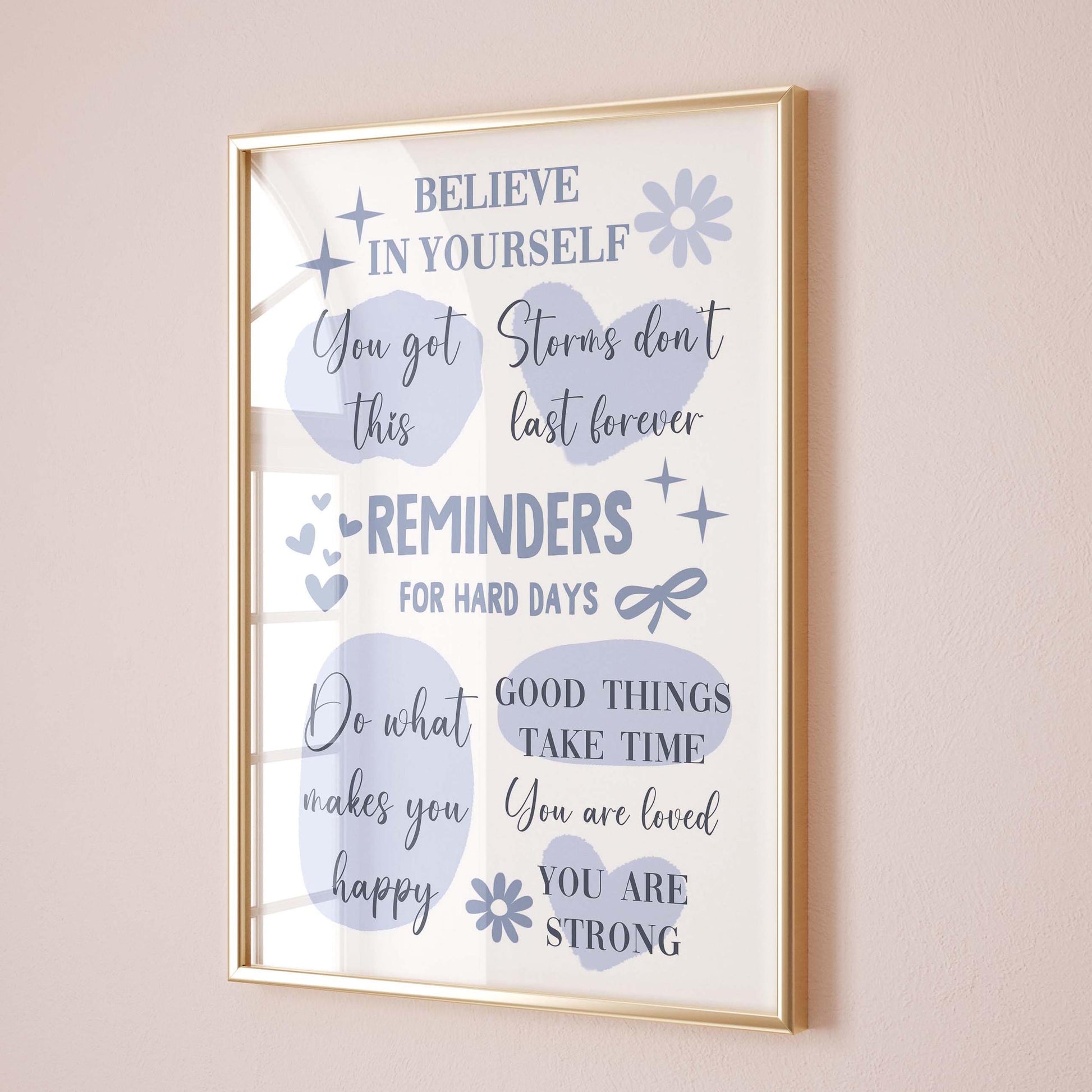 Daily Affirmations Wall Art Print
