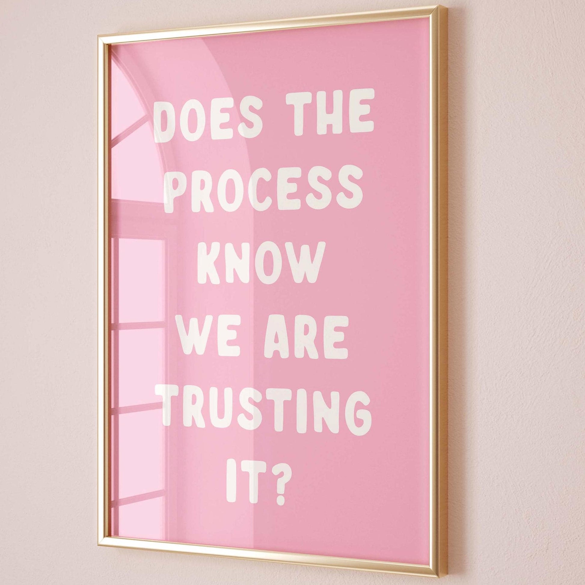 Does The Process Know We Are Trusting It Art Print