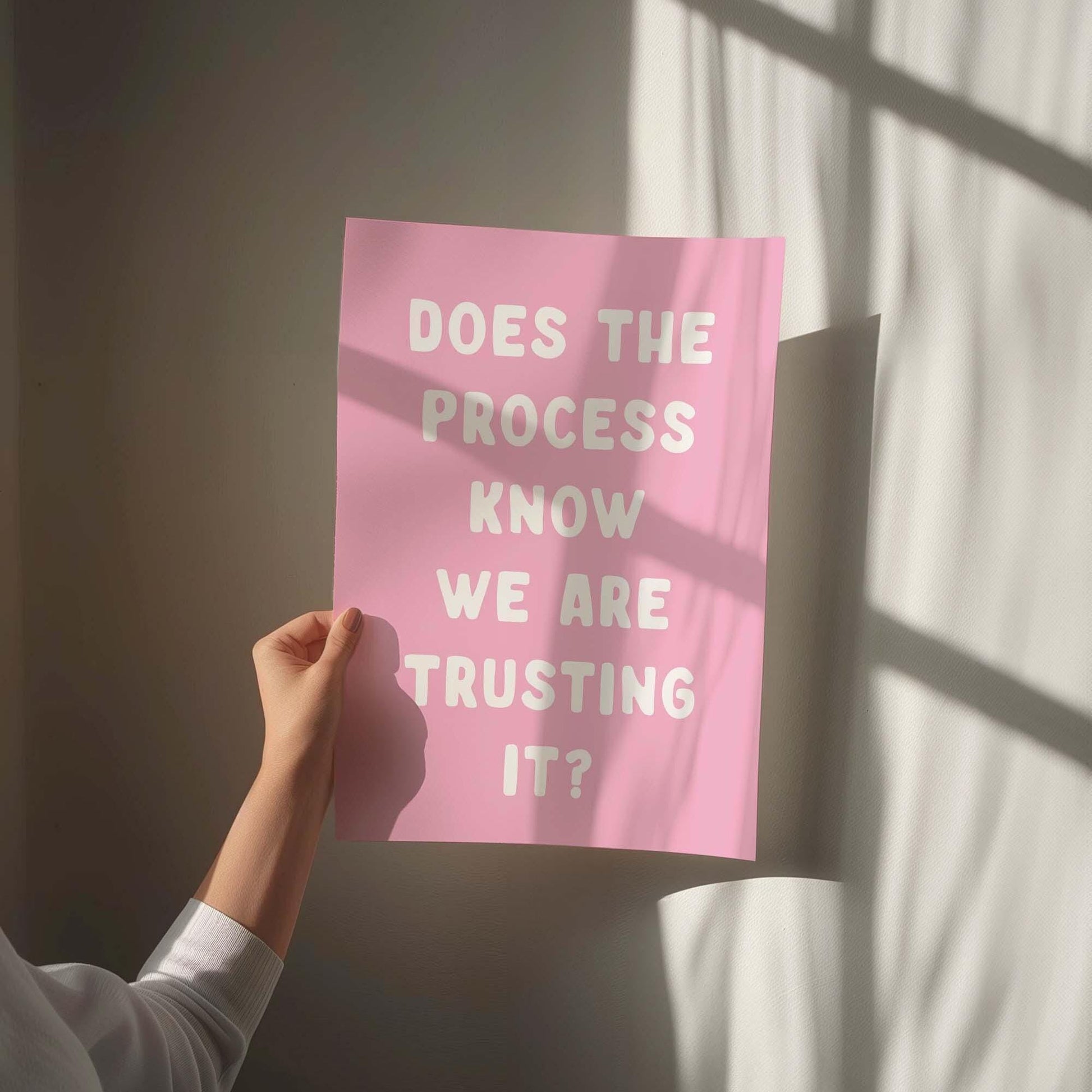 Does The Process Know We Are Trusting It Art Print
