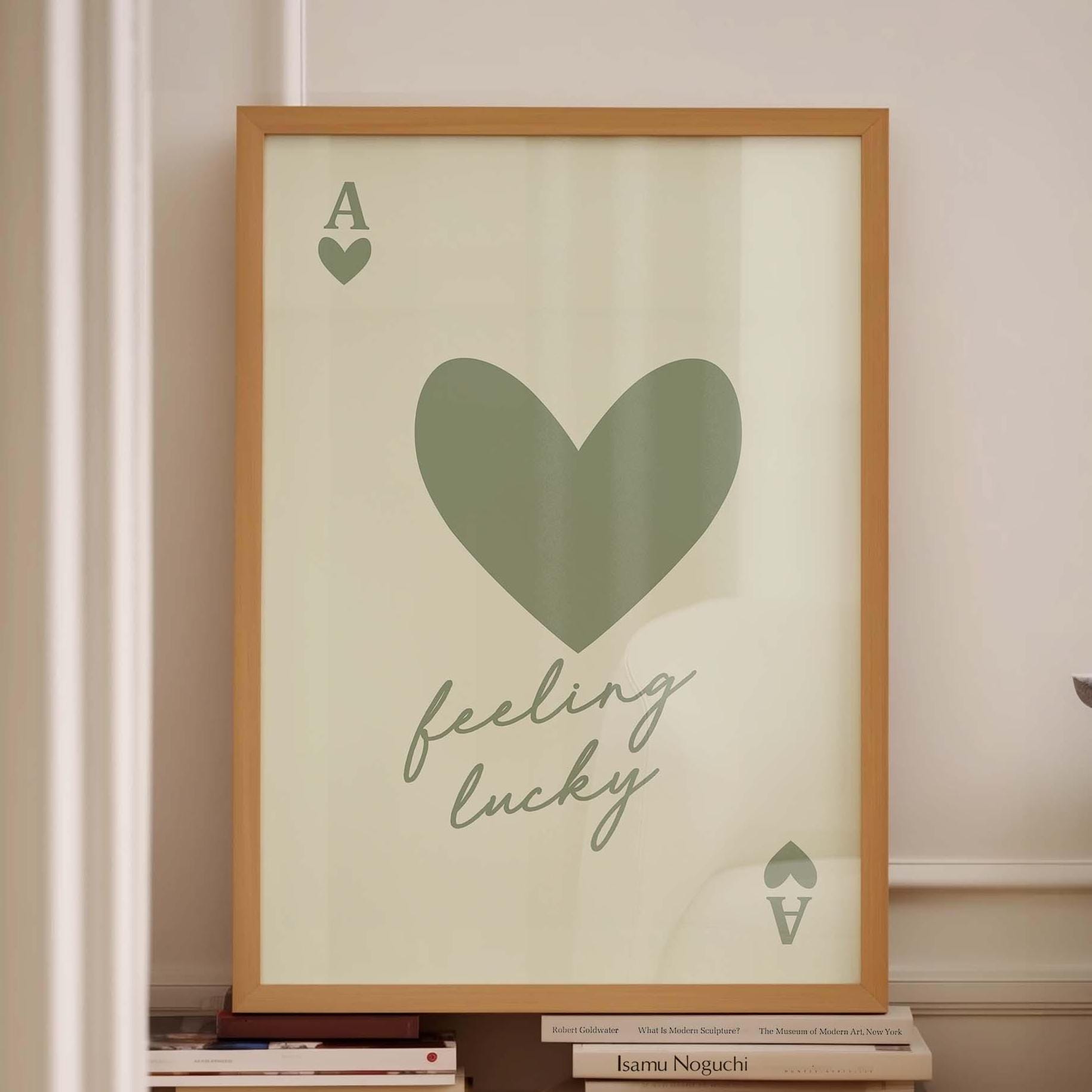 Feeling Lucky Wall Print, Ace of Hearts