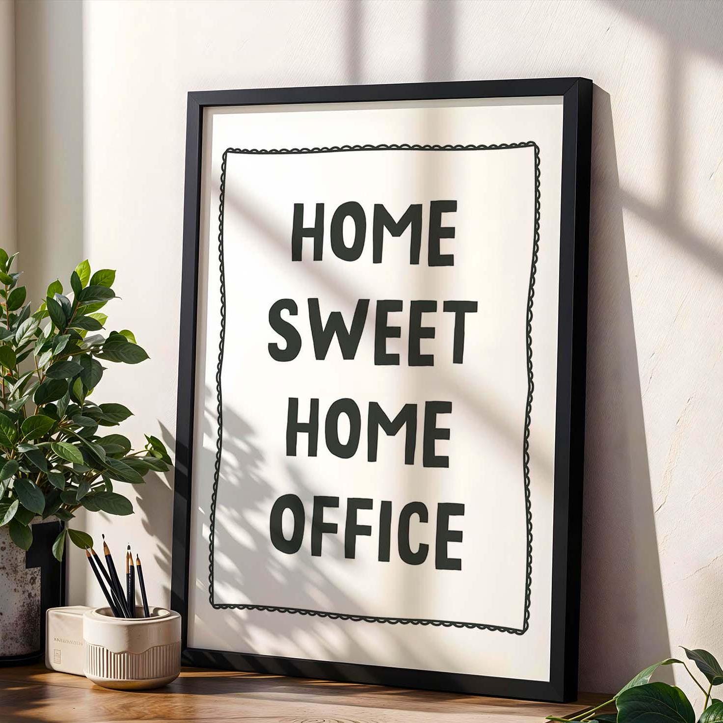 Home Sweet Home Office Wall Print