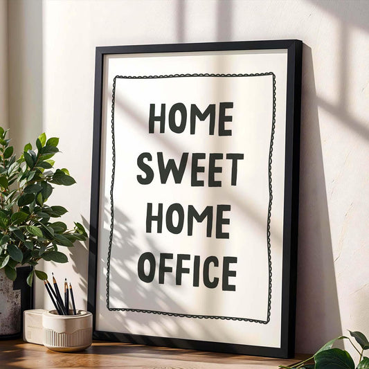 Home Sweet Home Office Wall Print