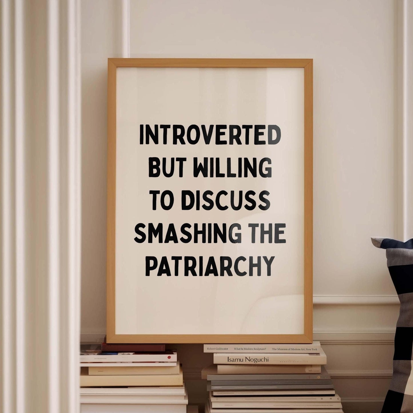 Introverted But Willing To Discuss Smashing The Patriarchy Wall Print
