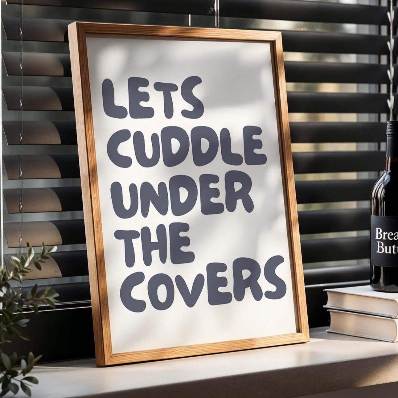 Lets Cuddle Under The Covers Wall Art Print