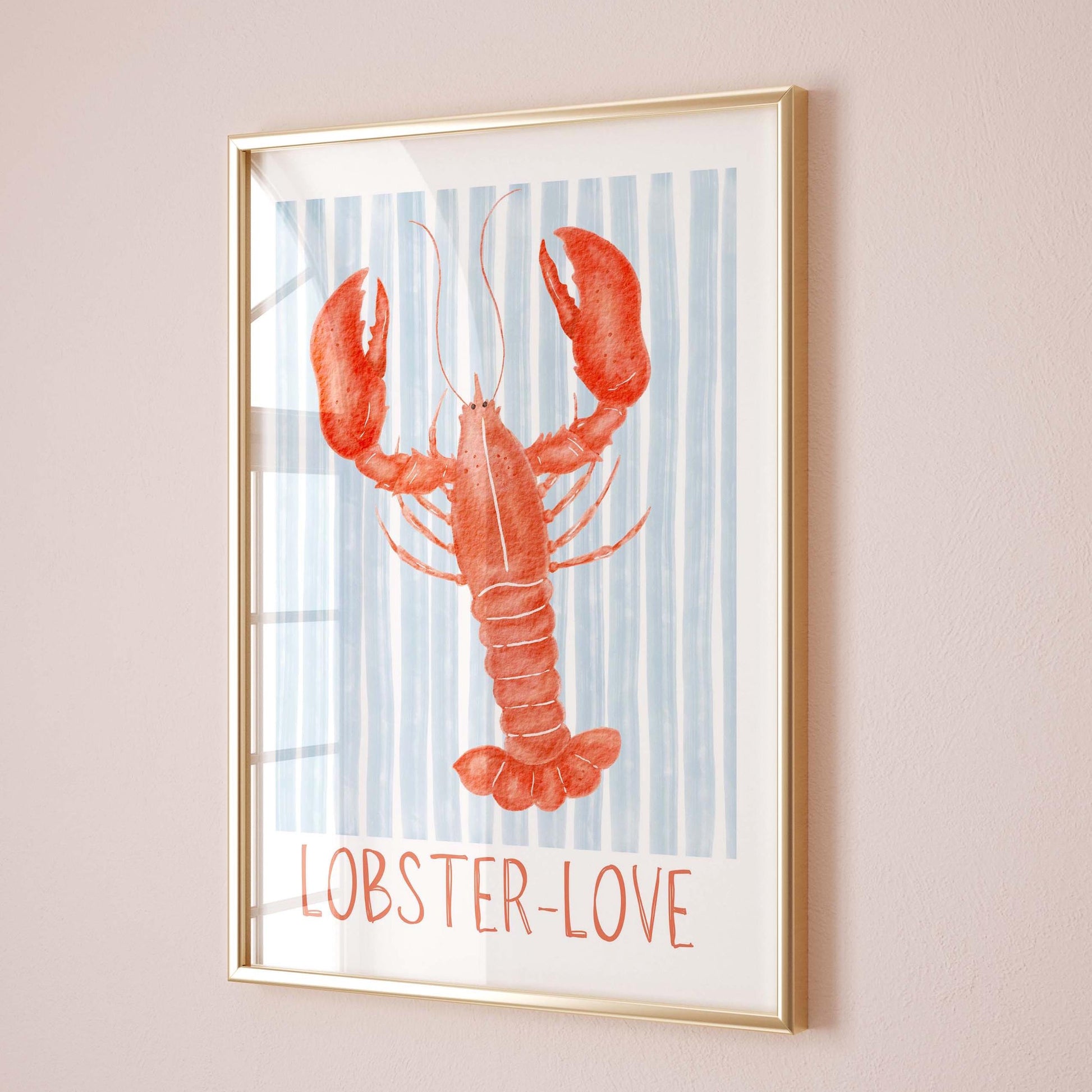 lobster wall print
