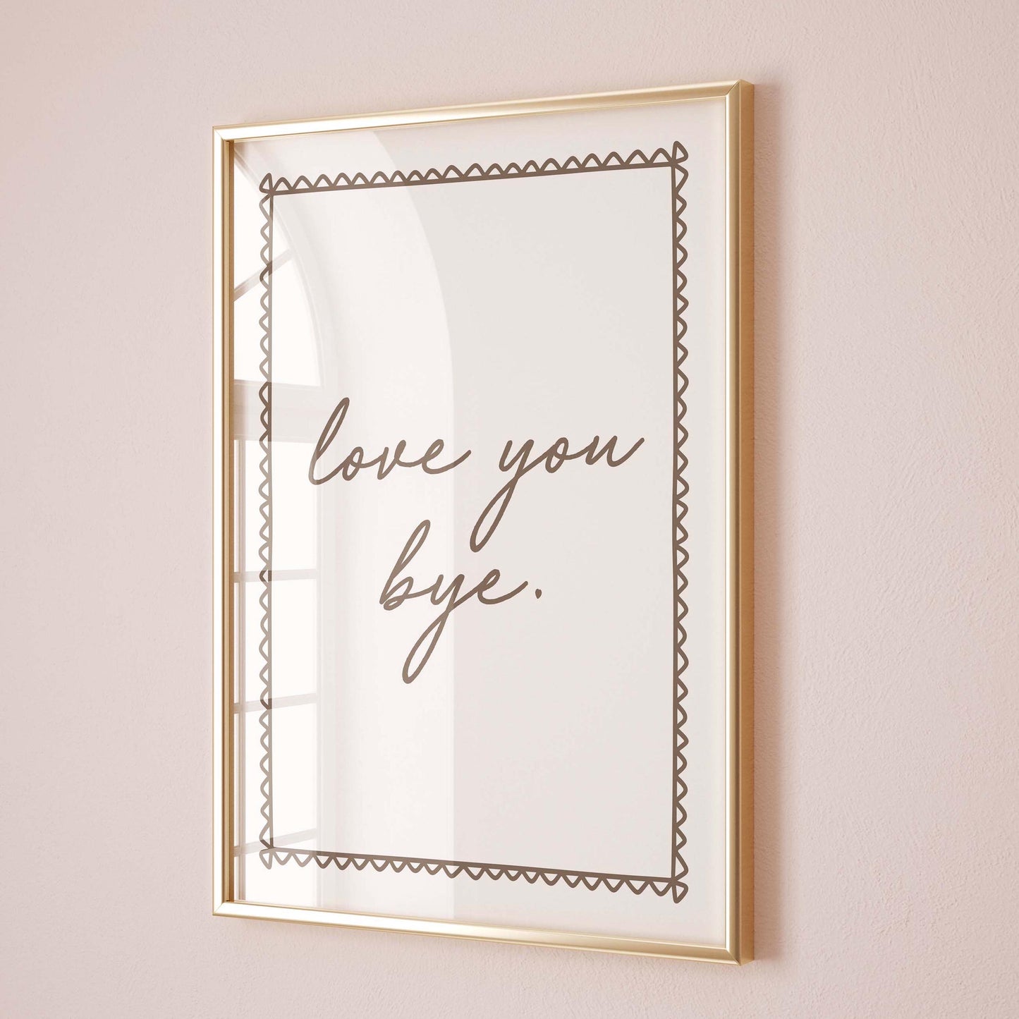 Love You Bye Wall Print