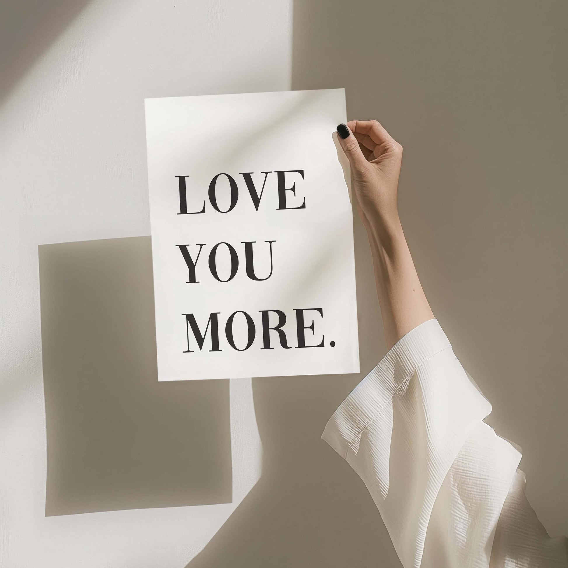 Love You More Wall Art Print