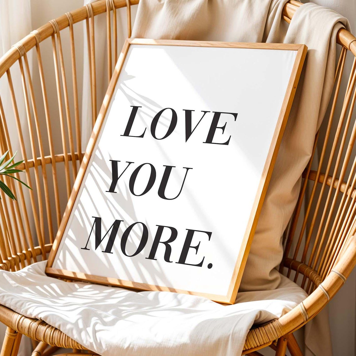 Love You More Wall Art Print