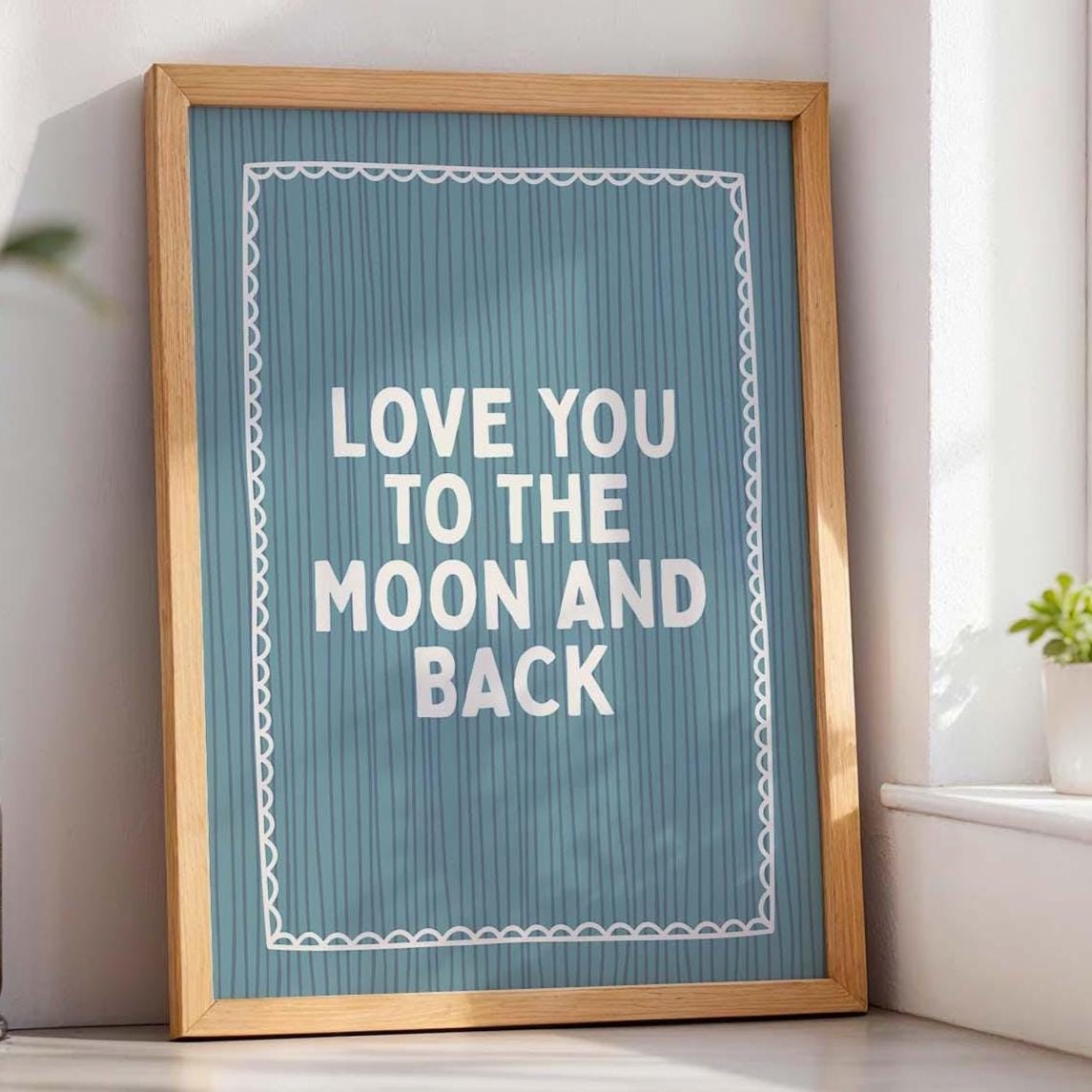 Love You To The Moon And Back Art Print