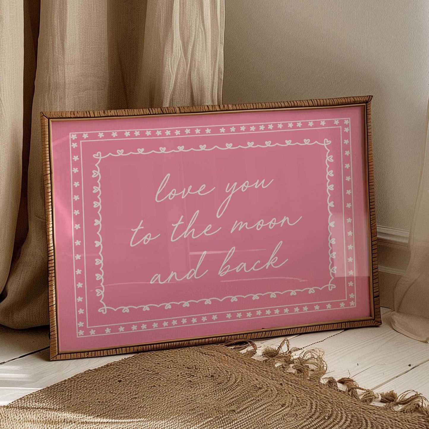 Love You To The Moon And Back Art Print