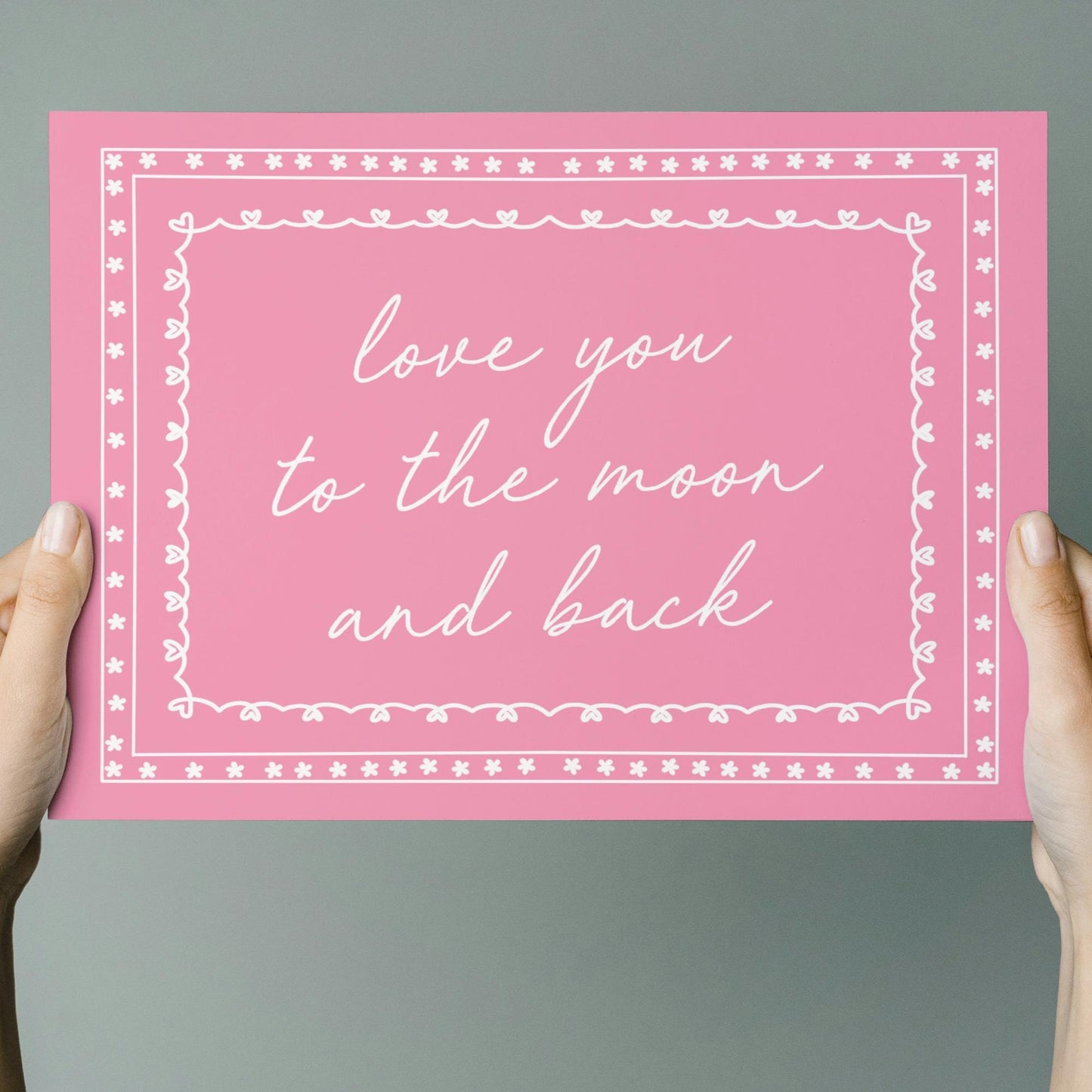 Love You To The Moon And Back Art Print