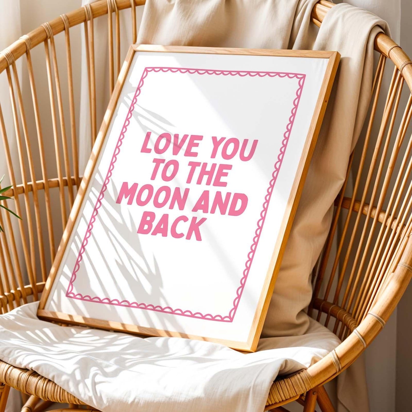 Love You To The Moon And Back Art Print