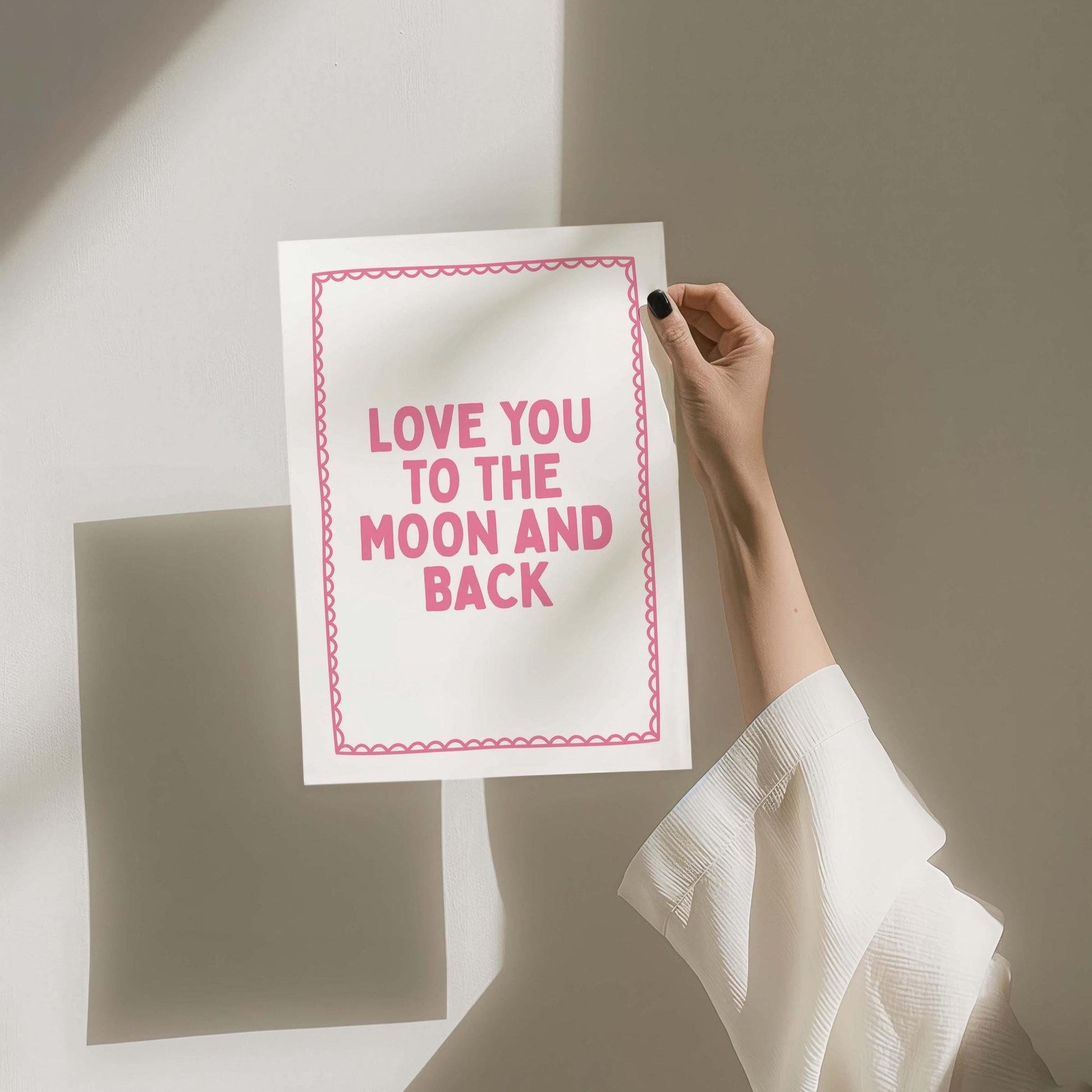 Love You To The Moon And Back Art Print