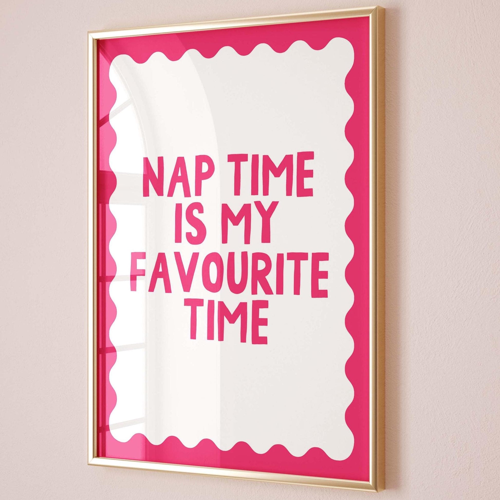 Nap Time Is My Favourite Time Wall Art Print