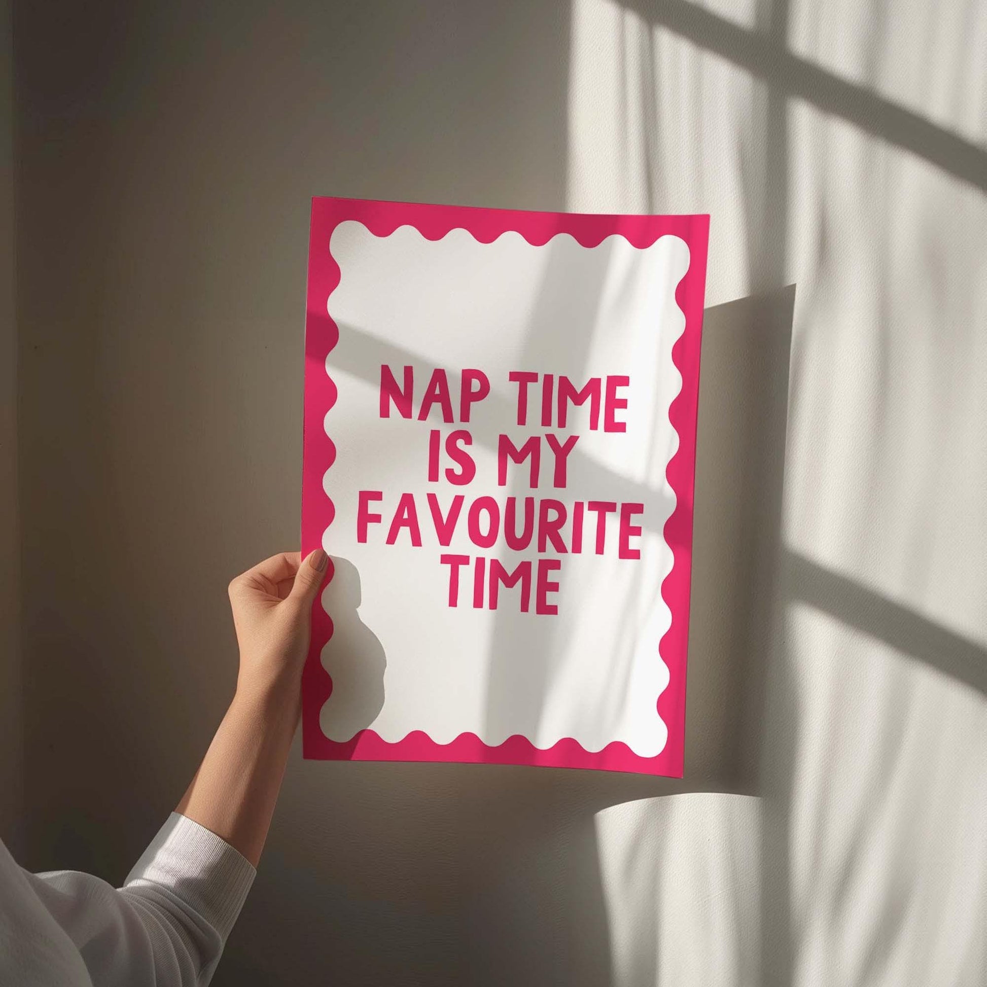Nap Time Is My Favourite Time Wall Art Print