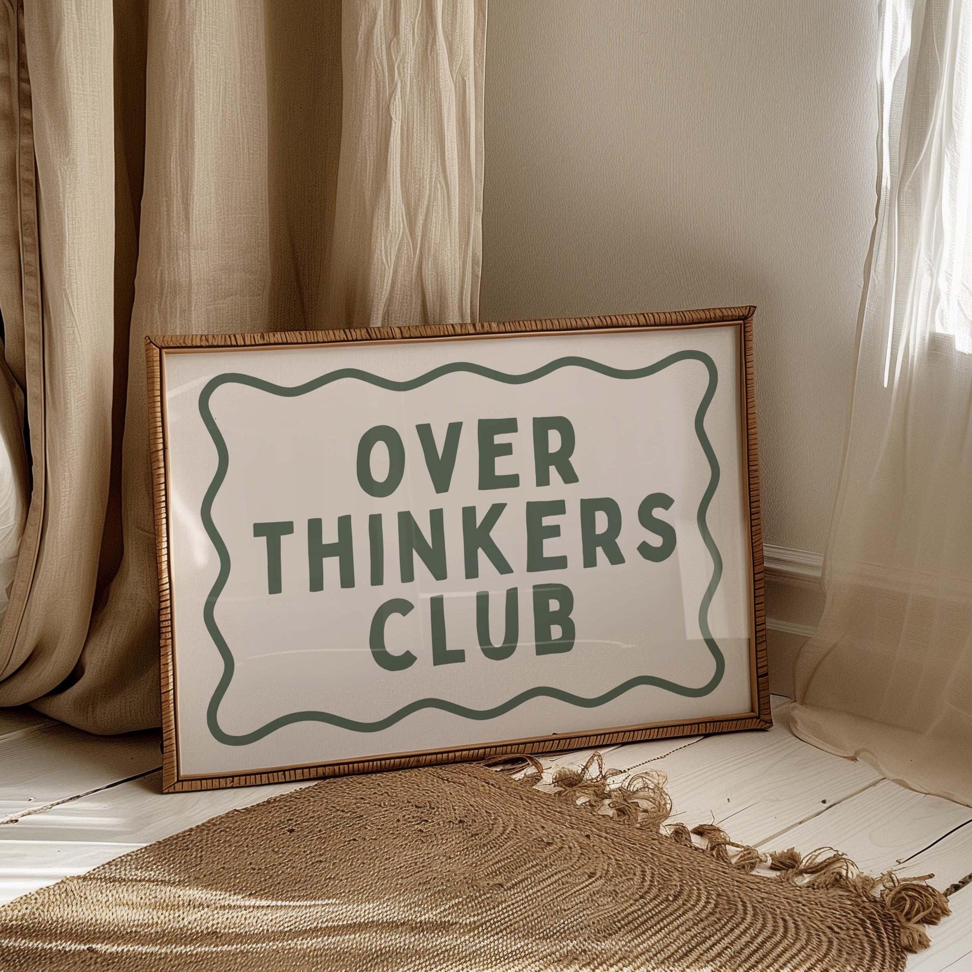 Overthinkers Club Wall Print