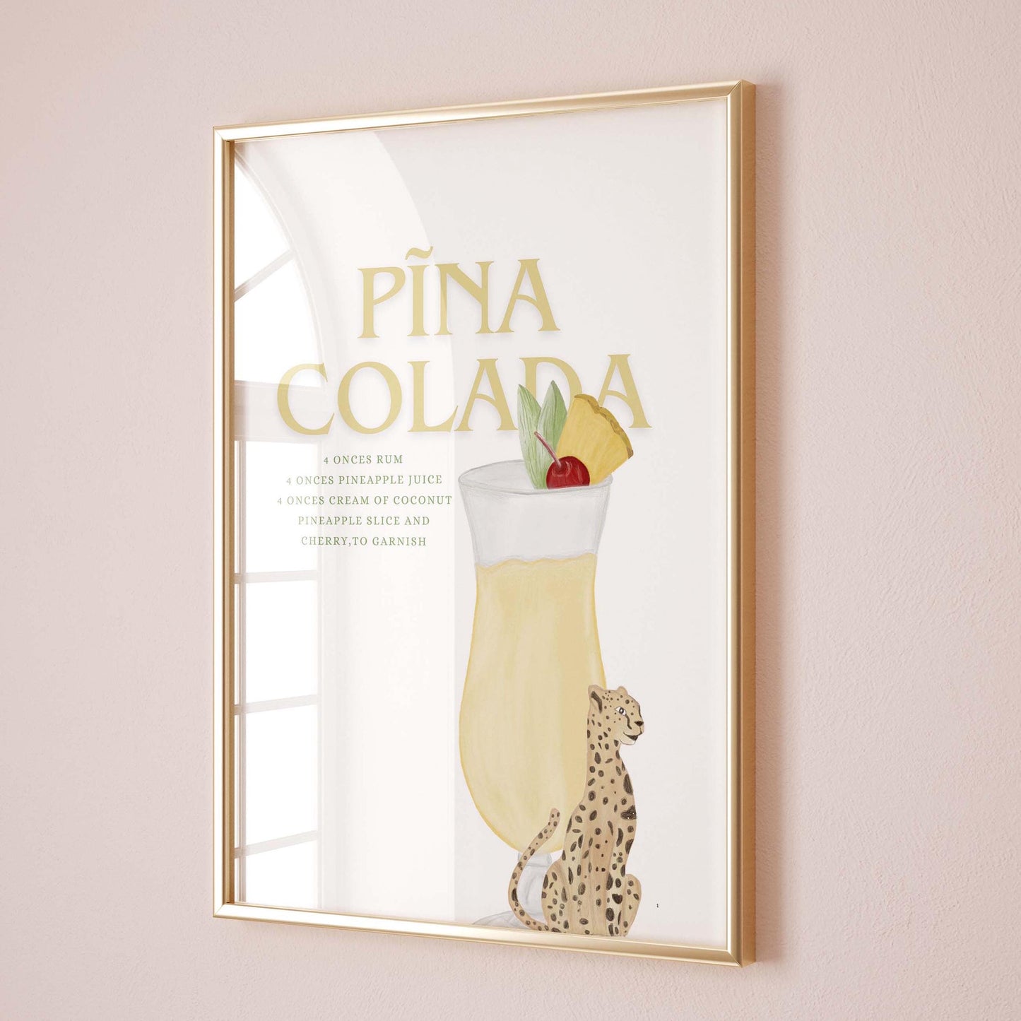 Pina Colada Cocktail Wall Print