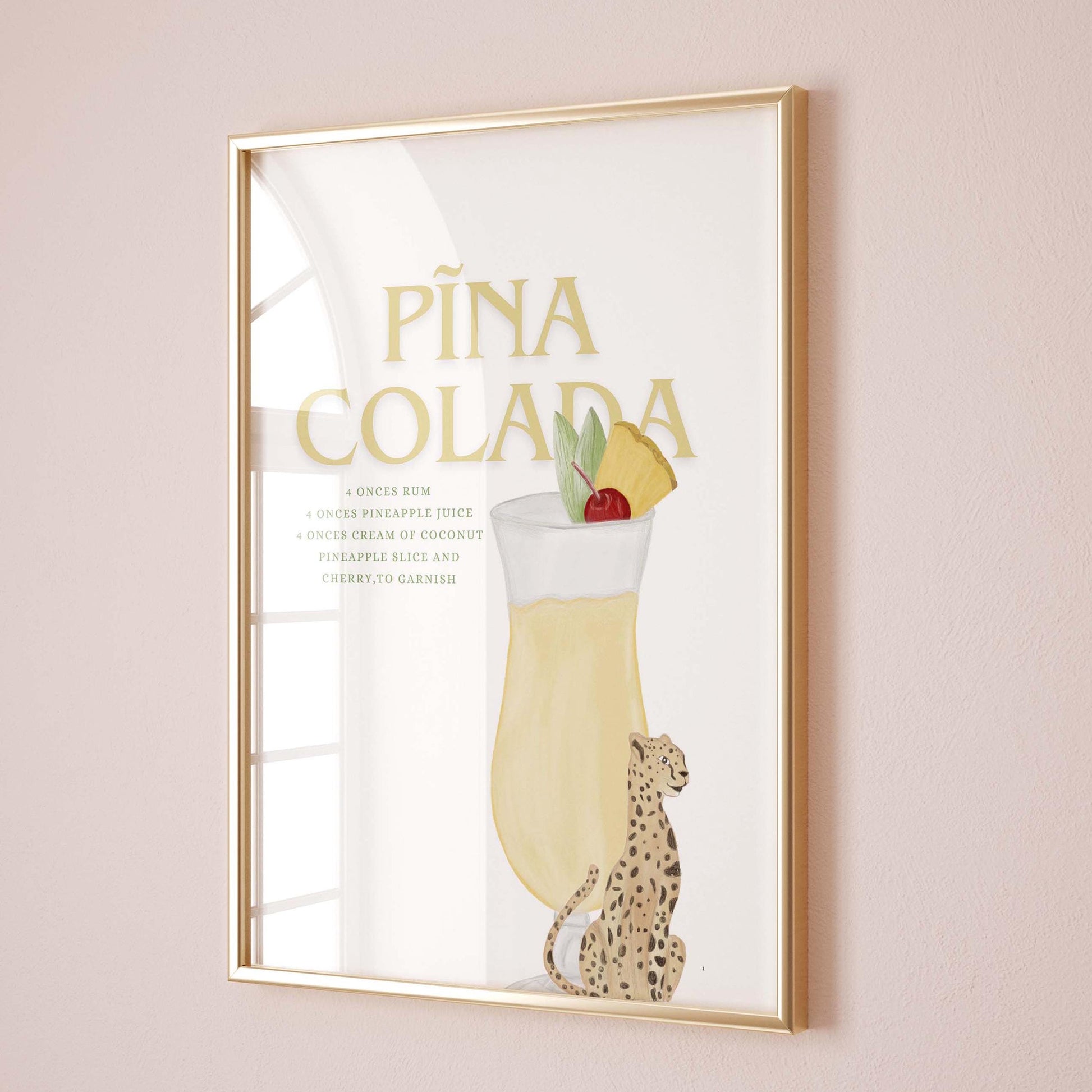 Pina Colada Cocktail Wall Print